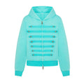 BADMUSE Metal Buckle Cropped Zip-Up Hoodie